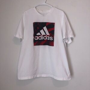 Adidas Stars and Stripes XL White T-shirt